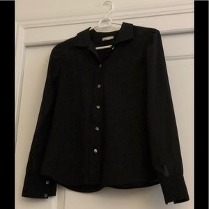 J.crew black blouse size 6